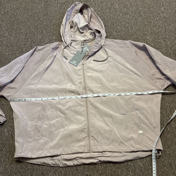 Soia & Kyo Women's Jacket Size S/M Pink Oaklynn Windbreaker Hood Vented Soia Kyo - Picture 8 of 11